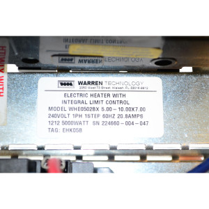 Electric Heaters For Air Handlers 240v/1ph 5kw 20amp 1 Stage 
FITS: MAYHTR1A05BKRA JAYHTR1A05BKRA WEHK05A CHE2-05B EHK05B Electric Heaters For Air Handlers 240v/1ph 5kw 20amp 1 Stage 
FITS: MAYHTR1A05BKRA JAYHTR1A05BKRA WEHK05A CHE2-05B EHK05B