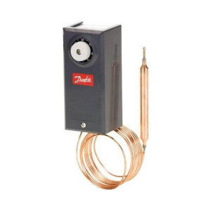 Danfoss 060L2150 KPU19 Refrigeration Thermostat Range -30F to 80F SPDT Automatic Reset, Straight Capillary Tube 120in Danfoss 060L2150 KPU19 Refrigeration Thermostat Range -30F to 80F SPDT Automatic Reset, Straight Capillary Tube 120in