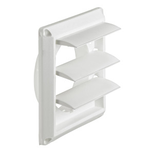 Lambro 1423W Plastic Louvered Vent, 4 inch, White  Lambro 1423W Plastic Louvered Vent, 4 inch, White