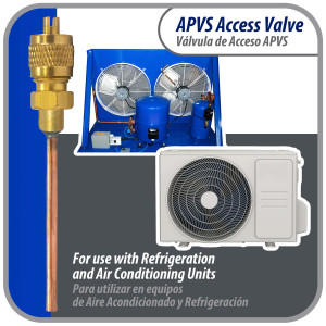 Appli Parts APVS-14182K10 10 Pack 1/4 in SAE Access Schrader Valve x 1/8 ODF x 2 in Copper Stem with Valve Core and Cap with gasket and core remover for AC and refrigeration systems Appli Parts APVS-14182K10 10 Pack 1/4 in SAE Access Schrader Valve x 1/8 ODF x 2 in Copper Stem with Valve Core and Cap with gasket and core remover for AC and refrigeration systems