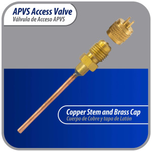 Appli Parts APVS-14182K10 10 Pack 1/4 in SAE Access Schrader Valve x 1/8 ODF x 2 in Copper Stem with Valve Core and Cap with gasket and core remover for AC and refrigeration systems Appli Parts APVS-14182K10 10 Pack 1/4 in SAE Access Schrader Valve x 1/8 ODF x 2 in Copper Stem with Valve Core and Cap with gasket and core remover for AC and refrigeration systems