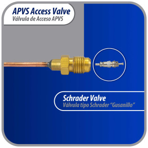 Appli Parts APVS-14182K10 10 Pack 1/4 in SAE Access Schrader Valve x 1/8 ODF x 2 in Copper Stem with Valve Core and Cap with gasket and core remover for AC and refrigeration systems Appli Parts APVS-14182K10 10 Pack 1/4 in SAE Access Schrader Valve x 1/8 ODF x 2 in Copper Stem with Valve Core and Cap with gasket and core remover for AC and refrigeration systems