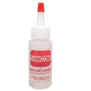 Supco Highside Thawzone 4 oz is the original liquid dehydrant for the control of moisture in refrigeration systems. Thawzone chemically dries ALL refrigerants, such as R-12, R-22, R-134A, etc.