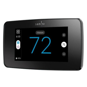 Sensi 1F96U-42WFB Air Conditioning Thermostat Digital Senitouch 2 Multi-Stage TouchScreen Programmable, WiFi, Horizontal 24V Black Sensi 1F96U-42WFB Air Conditioning Thermostat Digital Senitouch 2 Multi-Stage TouchScreen Programmable, WiFi, Horizontal 24V Black