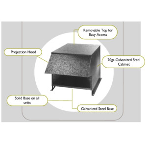 Outdoor Enclosure For Condensing Units 1.5 - 2.0hp Eco200A L:26in W:24.50 in H: 22 in Replaces  119-6041.  Outdoor Enclosure For Condensing Units 1.5 - 2.0hp Eco200A L:26in W:24.50 in H: 22 in Replaces  119-6041.