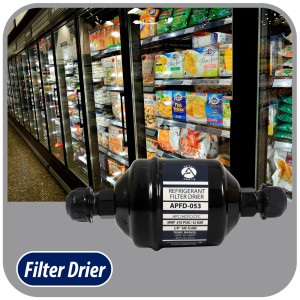 Appli Parts APFD-053 3/8 in Liquid Line Refrigerant AC Filter Drier hvac Refrigeration 053 SAE Flare connection universal unidirectional 4-1/2 in long 2 in wide
 Appli Parts APFD-053 3/8 in Liquid Line Refrigerant AC Filter Drier hvac Refrigeration 053 SAE Flare connection universal unidirectional 4-1/2 in long 2 in wide