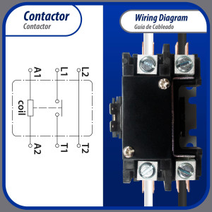 Appli Parts APAC-1S40240 Heavy Duty 1 Pole with Shunt Contactor 40 Amp 240 Volt Coil Replacement for ac Compressor and Electrical Applications UL 476929  Appli Parts APAC-1S40240 Heavy Duty 1 Pole with Shunt Contactor 40 Amp 240 Volt Coil Replacement for ac Compressor and Electrical Applications UL 476929