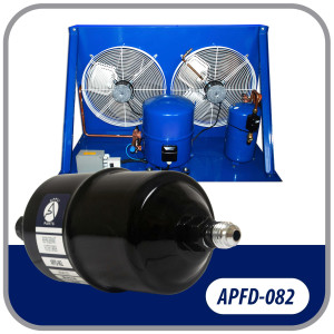 Appli Parts APFD-082 1/4 in Liquid Line Refrigerant AC Filter Drier hvac Refrigeration 082 SAE Flare connection universal unidirectional 6in long 2-1/4 in wide Appli Parts APFD-082 1/4 in Liquid Line Refrigerant AC Filter Drier hvac Refrigeration 082 SAE Flare connection universal unidirectional 6in long 2-1/4 in wide