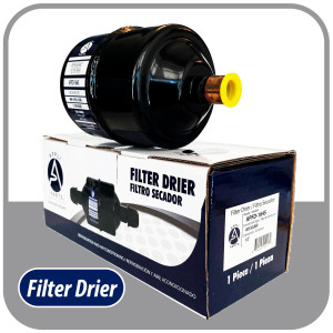 Appli Parts APFD-164S 1/2 in Liquid Line Refrigerant AC Filter Drier hvac Refrigeration 164S ODF Sweat Solder connection universal unidirectional 7in long 3in wide Appli Parts APFD-164S 1/2 in Liquid Line Refrigerant AC Filter Drier hvac Refrigeration 164S ODF Sweat Solder connection universal unidirectional 7in long 3in wide