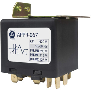 Appli Parts APPR-067 Potential Relay 067, Coil Voltage 420 V, Min Pick up 295 V, Max Pick up 315 V, Max Drop Out 125 V, 50/60 Hz Universal replacement for HVAC and Refrigeration units Appli Parts APPR-067 Potential Relay 067, Coil Voltage 420 V, Min Pick up 295 V, Max Pick up 315 V, Max Drop Out 125 V, 50/60 Hz Universal replacement for HVAC and Refrigeration units