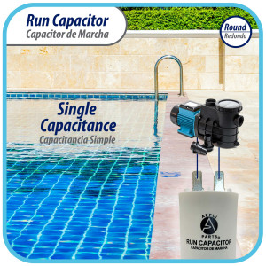 Appli Parts Run Capacitor for electric motors 20 Mfd uF (microfarads) 250VAC Plastic Case with terminals CBB60 Round Universal fit water pumps and others 3-1/8 in High 1-5/8 in Wide CON-20-250-P Appli Parts Run Capacitor for electric motors 20 Mfd uF (microfarads) 250VAC Plastic Case with terminals CBB60 Round Universal fit water pumps and others 3-1/8 in High 1-5/8 in Wide CON-20-250-P