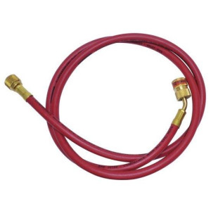 Uniweld EZM5R Manifold Hose 60 in Red 1/4 X 5/16 CFC/HCFC/HFC Compatible with R410A, Ez-Turn Anti-Blowback
