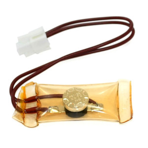 Appli Parts APBT-R3003P Bimetal Thermostat 2 Wire, Open 48 F and Close 28 F, 1 Plug, brown and brown colored wires, Reference BIM-3003 / Thermodisc Appli Parts APBT-R3003P Bimetal Thermostat 2 Wire, Open 48 F and Close 28 F, 1 Plug, brown and brown colored wires, Reference BIM-3003 / Thermodisc