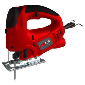 Promaker Jig Saw PRO-SC800
Voltage - Frequency: 120V - 60Hz
Amperage: 7.0AMP
Power: 800W
Speed: 800-3000spm
Bevel Cut: 0-45
Cutting capacity: 100mm (wood) 10mm (steel)
Cord: 6.5ft Promaker Jig Saw PRO-SC800
Voltage - Frequency: 120V - 60Hz
Amperage: 7.0AMP
Power: 800W
Speed: 800-3000spm
Bevel Cut: 0-45
Cutting capacity: 100mm (wood) 10mm (steel)
Cord: 6.5ft