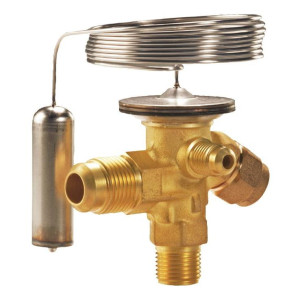 Danfoss 068Z3501 1/4 - 5.5TR Expansion Valve Body, TE 2, R407C, 3/8x1/2 in, Flare, External Equalized, Bi-Flow, -40 to 50 F, Capacity determined by Orifice size Sold Separately
