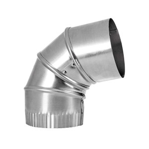 Lambro 726 Galvanized Adjustable Elbow 90 Degree 8 inch  Lambro 726 Galvanized Adjustable Elbow 90 Degree 8 inch
