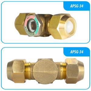 Appli Parts APSG-34 3/4 in Sight Glass and liquid moisture indicator Flare connections with take-apart Body for HVAC/R installations suitable for CFC HCFC HFC refrigerants Appli Parts APSG-34 3/4 in Sight Glass and liquid moisture indicator Flare connections with take-apart Body for HVAC/R installations suitable for CFC HCFC HFC refrigerants