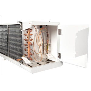 Danfoss 114U0015 Evaporator Optyma LMBP R404 19K Btu/hr at 25F SST MBP 15.5K Btu/hr at -20F SST LBP Electric Defrost 6FPI Low Profile 3 x 12in ECM Fans DACC RX L186.1A4/E1 230V/1Ph/60Hz 114U0015
 Danfoss 114U0015 Evaporator Optyma LMBP R404 19K Btu/hr at 25F SST MBP 15.5K Btu/hr at -20F SST LBP Electric Defrost 6FPI Low Profile 3 x 12in ECM Fans DACC RX L186.1A4/E1 230V/1Ph/60Hz 114U0015