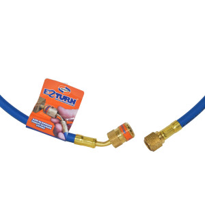 Uniweld EZM3B Manifold Hose 36 in, Blue, 1/4 x 5/16 in Connections, CFC,HCFC,HFC,R410 Ez-Turn Anti-Blowback Uniweld EZM3B Manifold Hose 36 in, Blue, 1/4 x 5/16 in Connections, CFC,HCFC,HFC,R410 Ez-Turn Anti-Blowback