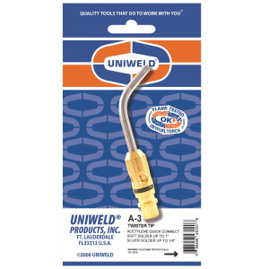 Uniweld Air/Acetylene Tip A-3 fits TH6 Quick Connect Handles 43020