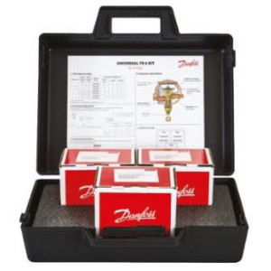 Danfoss 067L7001 4.5 - 6.7TR Thermostatic Expansion Valve Kit, TR 6, R22,R407C, 3/8x3/8 in Solder, ODF, Includes 067L5856 4.5TR, 067L5857 5.3TR, 067L5858 5.6TR and 067L5859 6.7TR for Refrigeration Applications