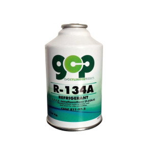 GCP Refrigerant Gas 12 oz / 0.34 kg. Compatible with R134a.