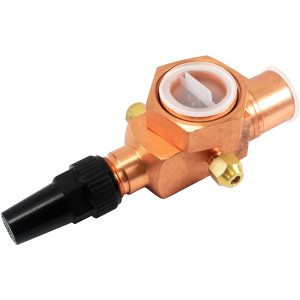 Appli Parts APRV-VA02 Rotolock Valve V02 1-3/4 in x 1-1/8 in ODF solder connection Universal replacement valve will work for refrigeration and air conditioning systems Appli Parts APRV-VA02 Rotolock Valve V02 1-3/4 in x 1-1/8 in ODF solder connection Universal replacement valve will work for refrigeration and air conditioning systems