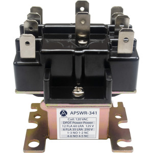 Appli Parts APSWR-341 90-341, 110 VAC, General Purpose Switching Relay, DPDT, for HVAC applications and other general electrical installations, Replaces APSR-341