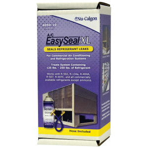 Nu-Calgon 4050-10 EasySeal-XL, Leak Sealer - 8 Oz. Pressurized Can, Treats System Containing 125-250 Lbs. Of Refrigerant Nu-Calgon 4050-10 EasySeal-XL, Leak Sealer - 8 Oz. Pressurized Can, Treats System Containing 125-250 Lbs. Of Refrigerant