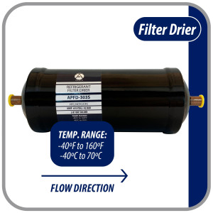 Appli Parts APFD-303S 3/8 in Liquid Line Refrigerant AC Filter Drier hvac Refrigeration 303S ODF Sweat Solder connection universal unidirectional 9 in long 3in wide Appli Parts APFD-303S 3/8 in Liquid Line Refrigerant AC Filter Drier hvac Refrigeration 303S ODF Sweat Solder connection universal unidirectional 9 in long 3in wide