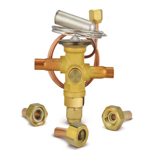 Danfoss 067L5959 7TR Thermostatic expansion valve, TR 6, R410A, 3/8x3/8 in Solder, ODF, 1/4 in Cap. Tube, Flare, Embossed 1-way arrow, 15 to 60 F  Danfoss 067L5959 7TR Thermostatic expansion valve, TR 6, R410A, 3/8x3/8 in Solder, ODF, 1/4 in Cap. Tube, Flare, Embossed 1-way arrow, 15 to 60 F