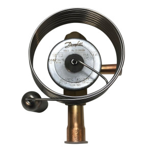 Danfoss 068Z3415 Expansion Valve Compatible with R404A, R507A, TES2, LMBP, External Equalization, 3/8 in Flare x 1/2 in ODF, -40 F to 50 F