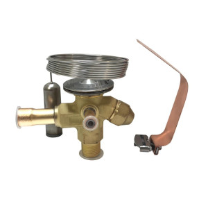 Danfoss 068Z3415 Expansion Valve Compatible with R404A, R507A, TES2, LMBP, External Equalization, 3/8 in Flare x 1/2 in ODF, -40 F to 50 F