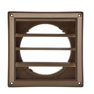 Lambro 361B Brown Plastic Louvered Vent 6 inch
 Lambro 361B Brown Plastic Louvered Vent 6 inch