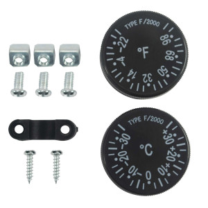 Appli Parts APRT-711 Refrigeration Mechanical Thermostat for Walk-in Coolers and Freezers, 2 Dial Reading Options, -31F to 95F and -35C to 35C, Capillary Tube length 59in with 4in Bulb 16A at 250V