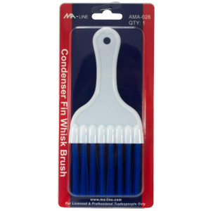 MA-Line AMA-026 Condener Fin Whisk Brush for Cleaning Condenser Fins and Evaporator Coils in Heating and Air Conditioning Units MA-Line AMA-026 Condener Fin Whisk Brush for Cleaning Condenser Fins and Evaporator Coils in Heating and Air Conditioning Units