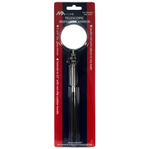 MA-Line MA-142A Round Telescoping Mirror 2-1/4in Mirror 9-1/2in Length Extends to 20in MA-Line MA-142A Round Telescoping Mirror 2-1/4in Mirror 9-1/2in Length Extends to 20in