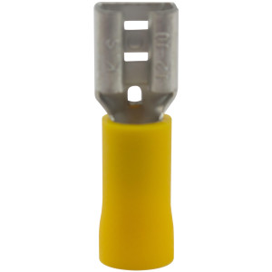 MA-Line MA02619-2 Quick Disconnect Flared Vinyl Insulated Female 12-10, 250 TAB. Bag of 100ea MA-Line MA02619-2 Quick Disconnect Flared Vinyl Insulated Female 12-10, 250 TAB. Bag of 100ea