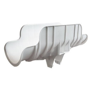 Insuguard TBCI425W White Saddle ø 4,250in (108mm) Wide 12in long Mount Clip 1-5/8 x 1-5/8