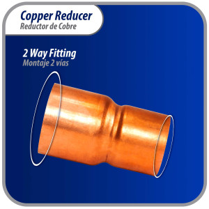 Appli Parts AP-R078034 7/8x3/4 in Reducing Bushing Copper pipe fittings C x C Sweat connections for refrigeration, air conditioning and plumbing applications ACR and Type L copper pipe Appli Parts AP-R078034 7/8x3/4 in Reducing Bushing Copper pipe fittings C x C Sweat connections for refrigeration, air conditioning and plumbing applications ACR and Type L copper pipe