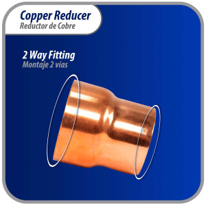 Appli Parts AP-R158138 1-5/8x1-3/8 in Reducing Bushing Copper pipe fittings CxC Sweat connections for refrigeration, air conditioning and plumbing applications ACR and Type L copper pipe Appli Parts AP-R158138 1-5/8x1-3/8 in Reducing Bushing Copper pipe fittings CxC Sweat connections for refrigeration, air conditioning and plumbing applications ACR and Type L copper pipe