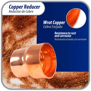 Appli Parts AP-R158138 1-5/8x1-3/8 in Reducing Bushing Copper pipe fittings CxC Sweat connections for refrigeration, air conditioning and plumbing applications ACR and Type L copper pipe Appli Parts AP-R158138 1-5/8x1-3/8 in Reducing Bushing Copper pipe fittings CxC Sweat connections for refrigeration, air conditioning and plumbing applications ACR and Type L copper pipe