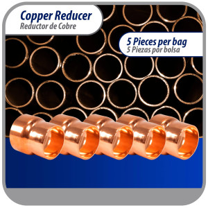 Appli Parts AP-R158138 1-5/8x1-3/8 in Reducing Bushing Copper pipe fittings CxC Sweat connections for refrigeration, air conditioning and plumbing applications ACR and Type L copper pipe Appli Parts AP-R158138 1-5/8x1-3/8 in Reducing Bushing Copper pipe fittings CxC Sweat connections for refrigeration, air conditioning and plumbing applications ACR and Type L copper pipe