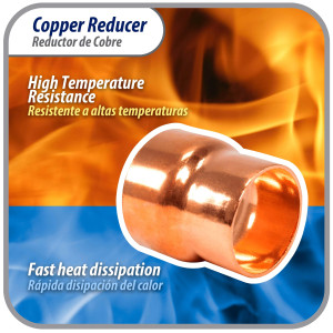 Appli Parts AP-R158138 1-5/8x1-3/8 in Reducing Bushing Copper pipe fittings CxC Sweat connections for refrigeration, air conditioning and plumbing applications ACR and Type L copper pipe Appli Parts AP-R158138 1-5/8x1-3/8 in Reducing Bushing Copper pipe fittings CxC Sweat connections for refrigeration, air conditioning and plumbing applications ACR and Type L copper pipe