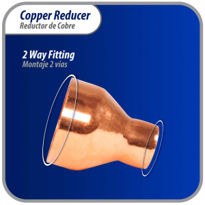 Appli Parts AP-R138058 1-3/8x5/8 in Reducing Bushing Copper pipe fittings CxC Sweat connections for refrigeration, air conditioning and plumbing applications ACR and Type L copper pipe Appli Parts AP-R138058 1-3/8x5/8 in Reducing Bushing Copper pipe fittings CxC Sweat connections for refrigeration, air conditioning and plumbing applications ACR and Type L copper pipe