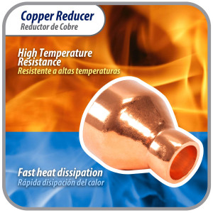 Appli Parts AP-R138058 1-3/8x5/8 in Reducing Bushing Copper pipe fittings CxC Sweat connections for refrigeration, air conditioning and plumbing applications ACR and Type L copper pipe Appli Parts AP-R138058 1-3/8x5/8 in Reducing Bushing Copper pipe fittings CxC Sweat connections for refrigeration, air conditioning and plumbing applications ACR and Type L copper pipe