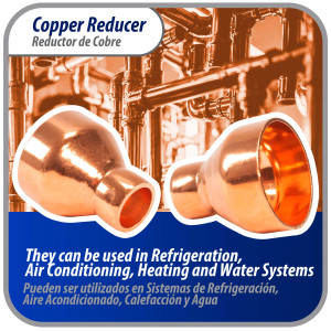 Appli Parts AP-R138058 1-3/8x5/8 in Reducing Bushing Copper pipe fittings CxC Sweat connections for refrigeration, air conditioning and plumbing applications ACR and Type L copper pipe Appli Parts AP-R138058 1-3/8x5/8 in Reducing Bushing Copper pipe fittings CxC Sweat connections for refrigeration, air conditioning and plumbing applications ACR and Type L copper pipe