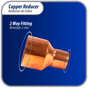 Appli Parts AP-R158078 1-5/8x7/8 in Reducing Bushing Copper pipe fittings CxC Sweat connections for refrigeration, air conditioning and plumbing applications ACR and Type L copper pipe Appli Parts AP-R158078 1-5/8x7/8 in Reducing Bushing Copper pipe fittings CxC Sweat connections for refrigeration, air conditioning and plumbing applications ACR and Type L copper pipe