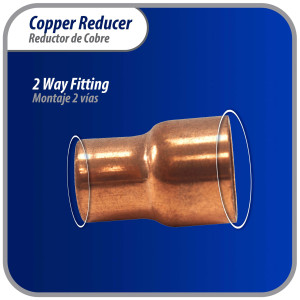 Appli Parts AP-R012038 1/2x3/8 in Reducing Bushing Copper pipe fittings C x C Sweat connections for refrigeration, air conditioning and plumbing applications ACR and Type L copper pipe Appli Parts AP-R012038 1/2x3/8 in Reducing Bushing Copper pipe fittings C x C Sweat connections for refrigeration, air conditioning and plumbing applications ACR and Type L copper pipe