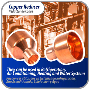 Appli Parts AP-R218078 2-1/8x7/8 in Reducing Bushing Copper pipe fittings C x C Sweat connections for refrigeration, air conditioning and plumbing applications ACR and Type L copper pipe Appli Parts AP-R218078 2-1/8x7/8 in Reducing Bushing Copper pipe fittings C x C Sweat connections for refrigeration, air conditioning and plumbing applications ACR and Type L copper pipe